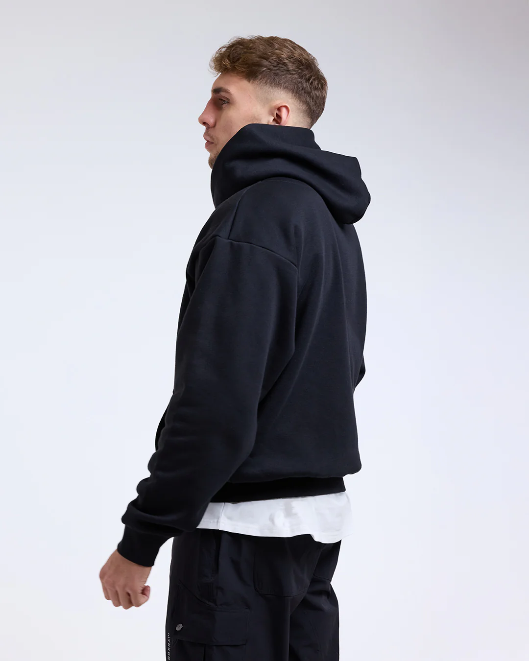 Strike Oversized Hoodie - Black - Image 6