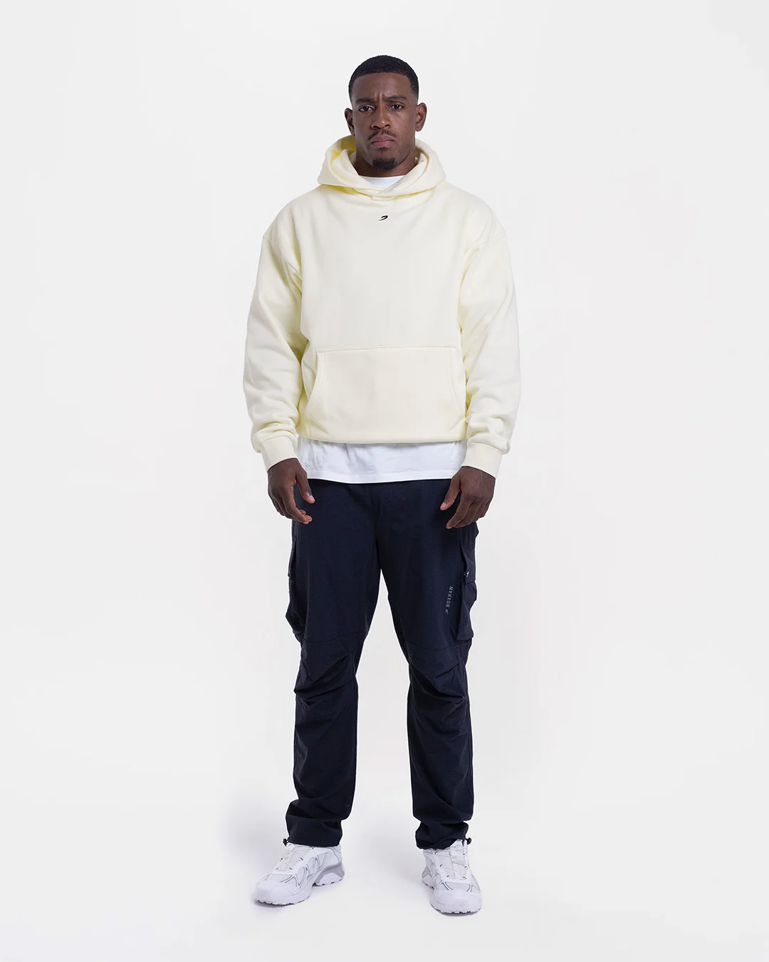Strike Oversized Hoodie - Cream - Image 11