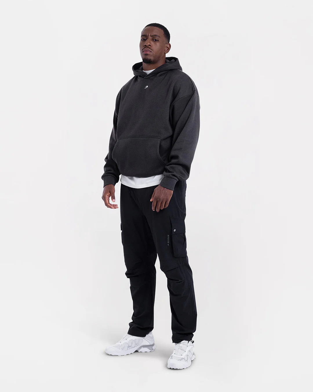 Strike Oversized Hoodie - Dark Grey - Image 2