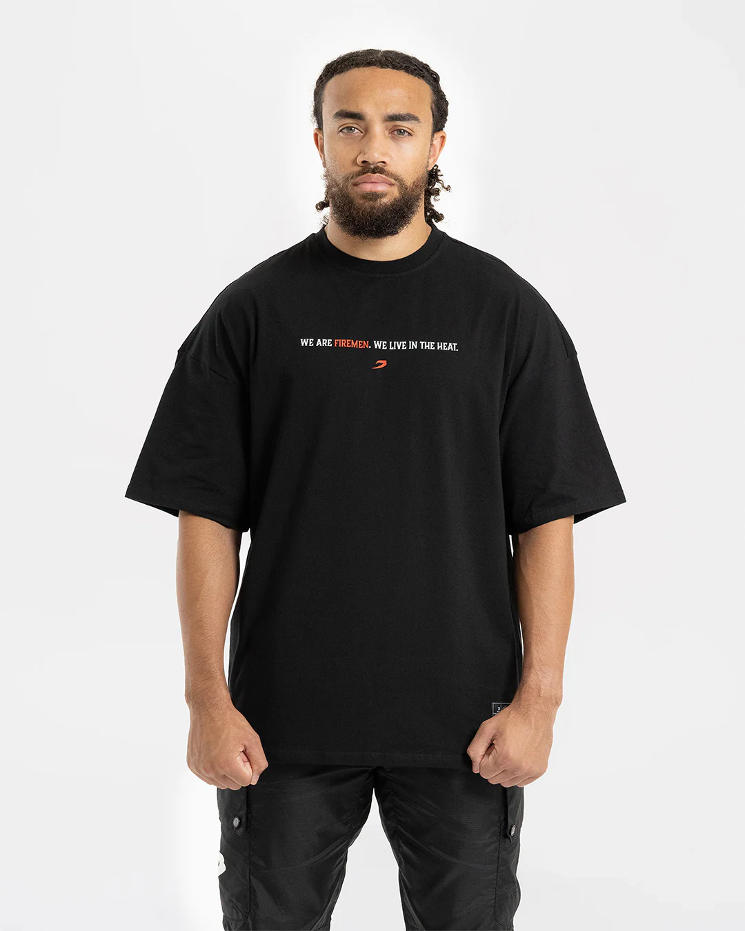 Teddy Atlas Firemen Oversized T-Shirt - Black - Image 4