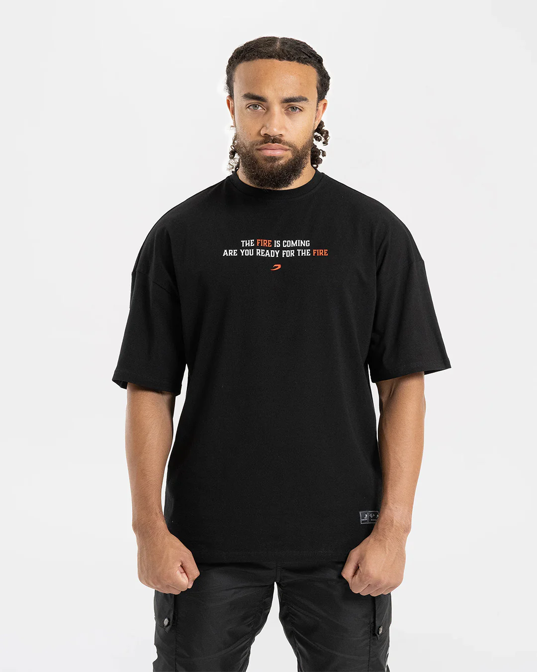 Teddy Atlas Heat Oversized T-Shirt - Black - Image 4