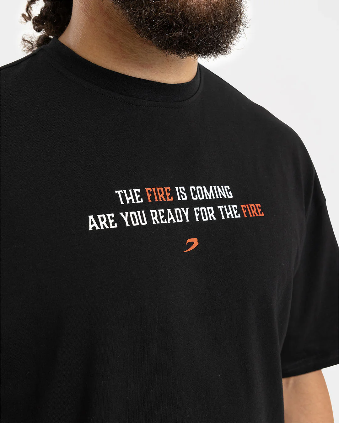 Teddy Atlas Heat Oversized T-Shirt - Black - Image 6