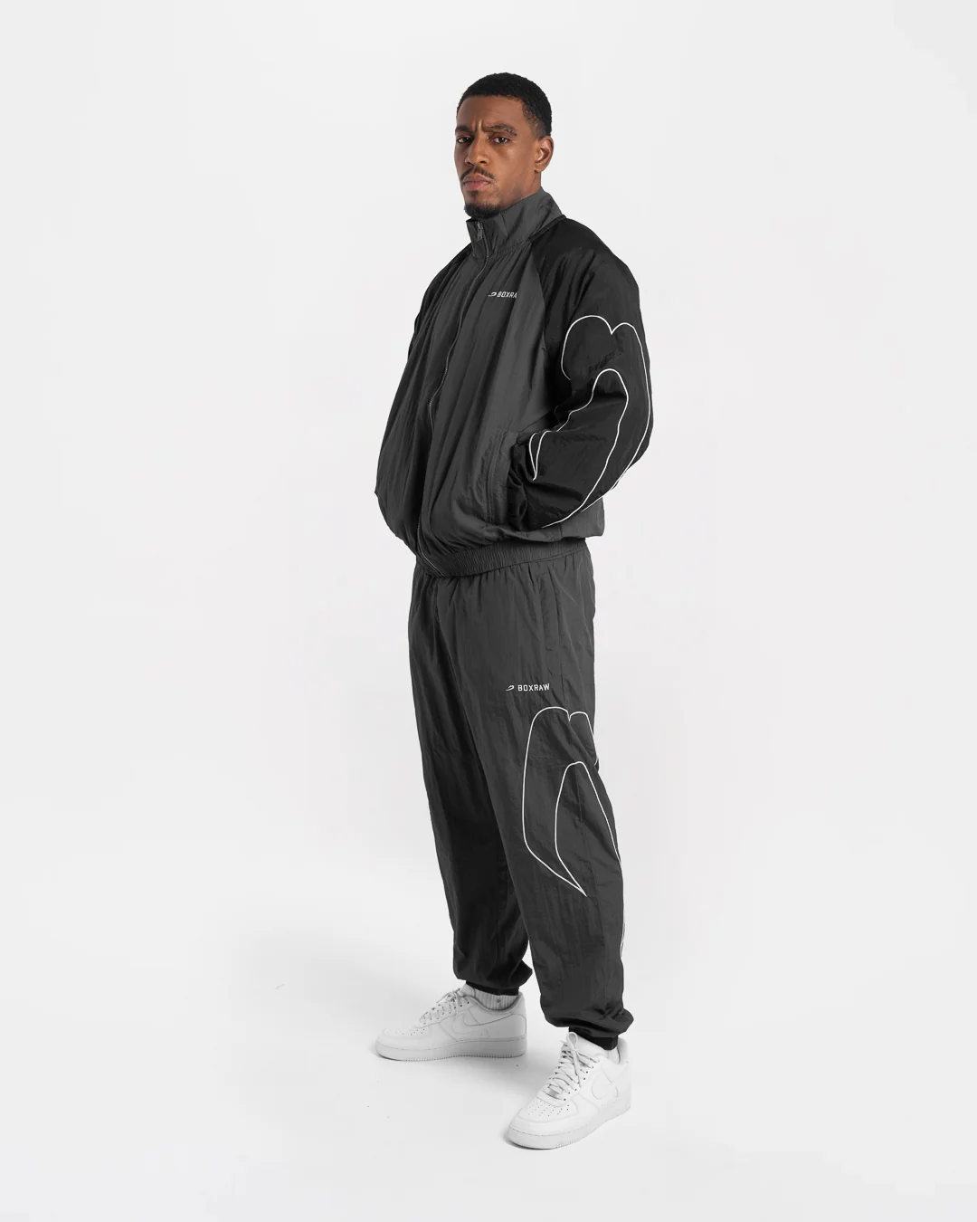 Tunero Track Jacket - Grey/Black - Image 2