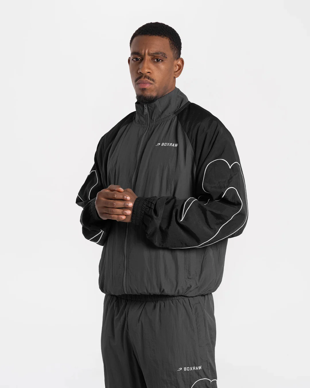 Tunero Track Jacket - Grey/Black - Image 3