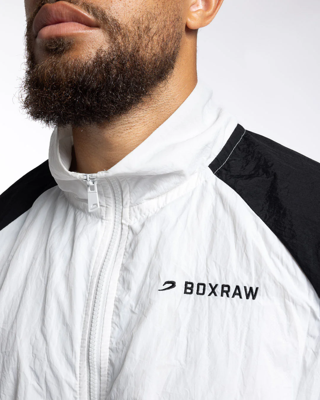 Tunero Track Jacket - White/Black - Image 9