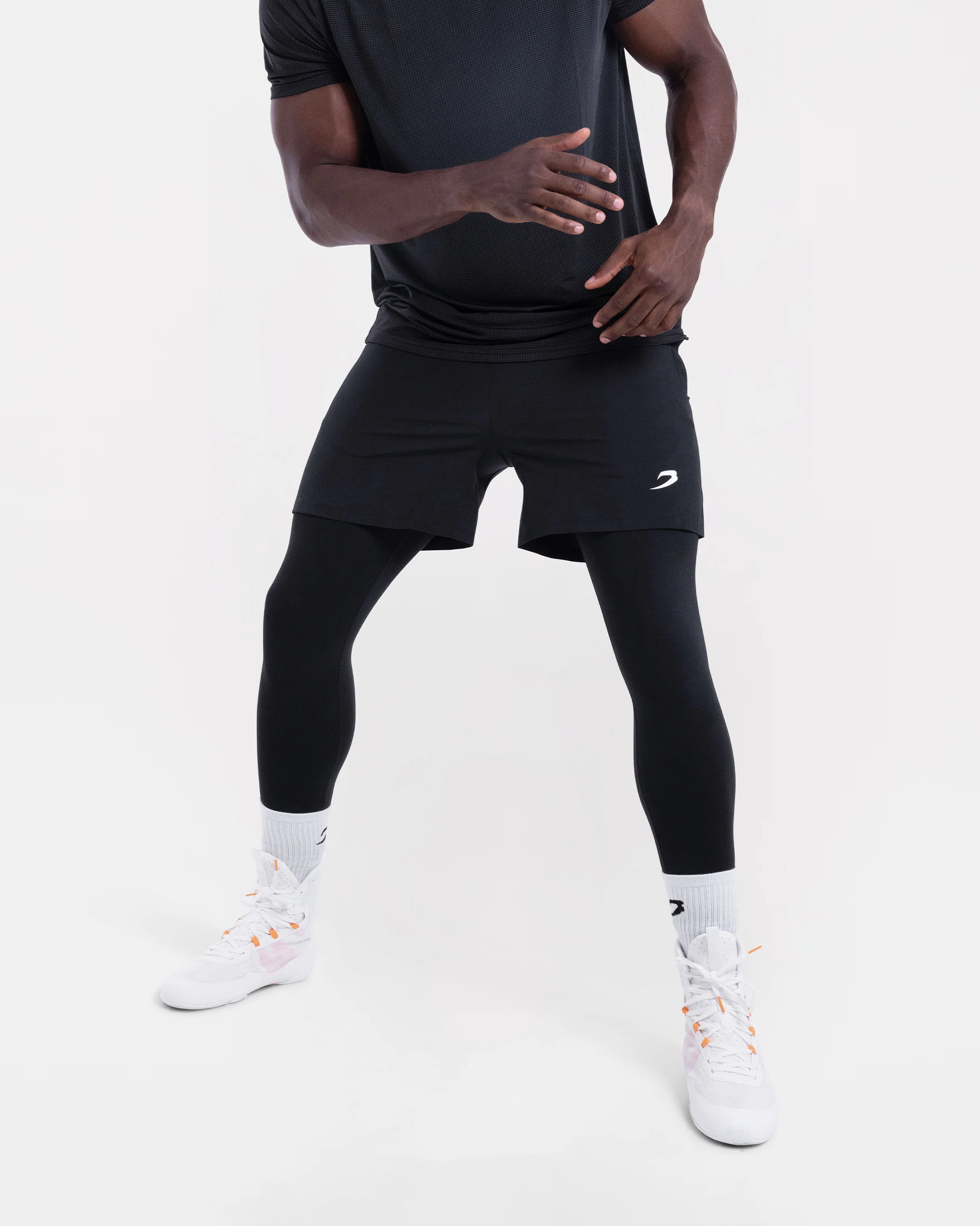 Valdes 2-in-1 Shorts (Full Length) - Black - Image 4
