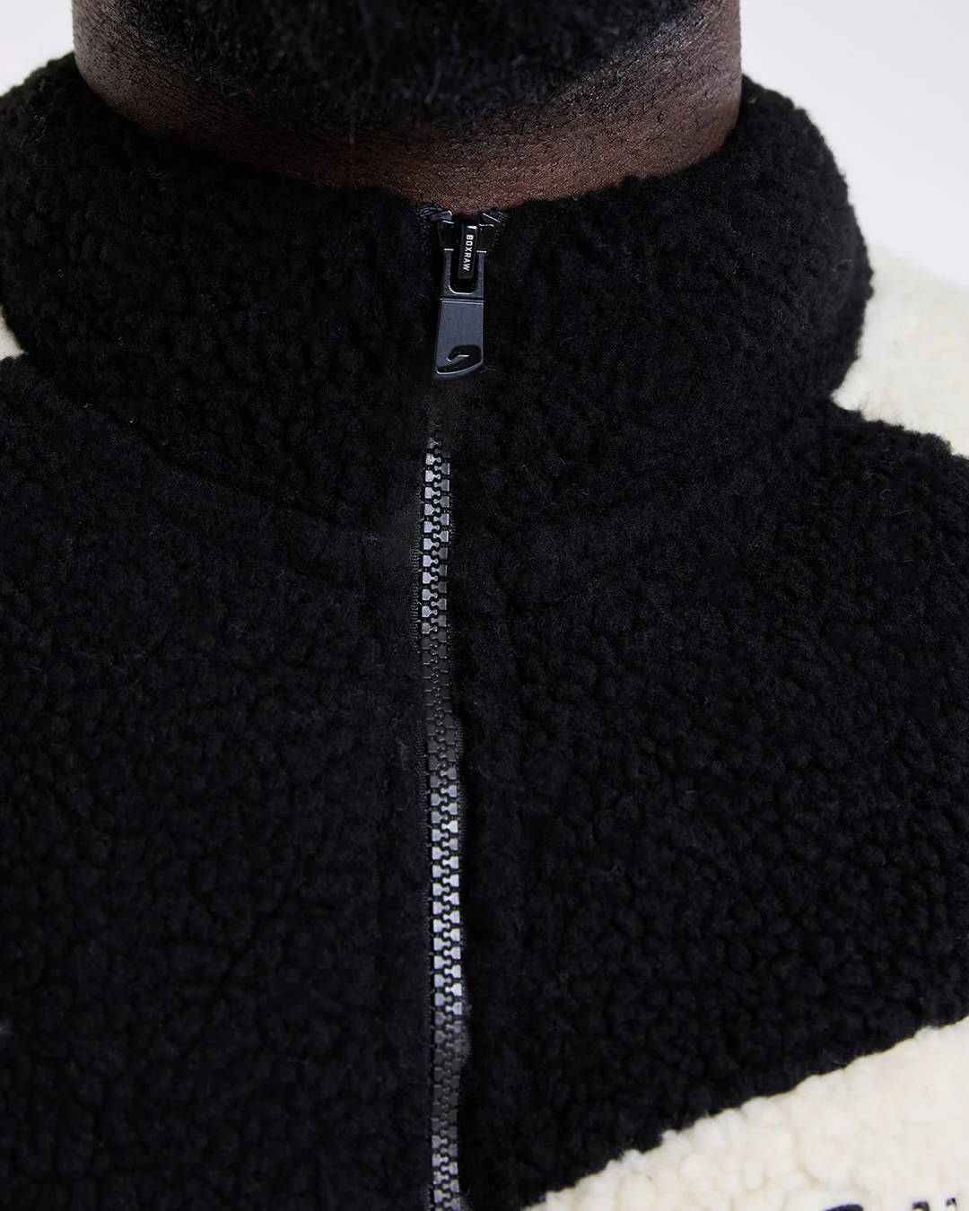 Walker Sherpa Jacket - Black/Cream - Image 10