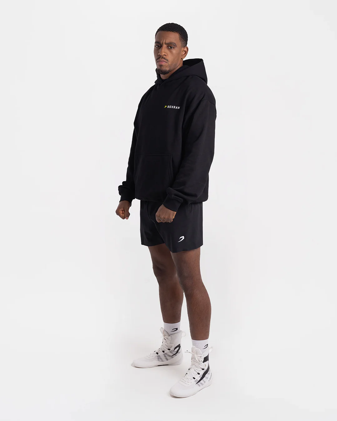 We Don't Play Boxing Oversized Hoodie - Black/Yellow - Image 2