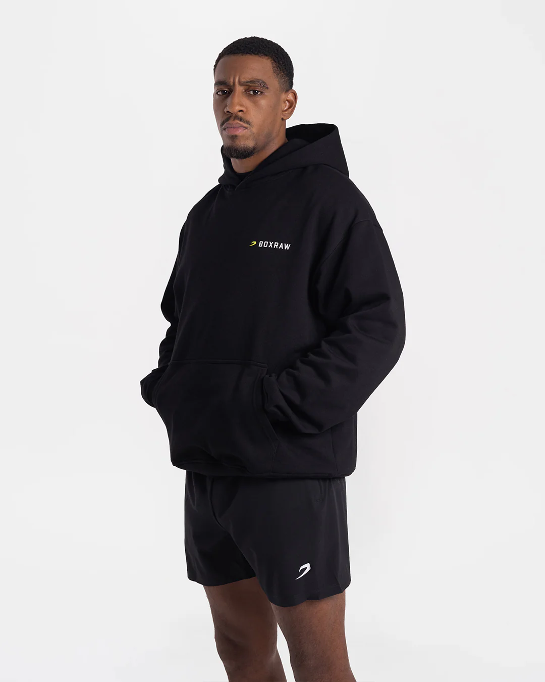 We Don't Play Boxing Oversized Hoodie - Black/Yellow - Image 3