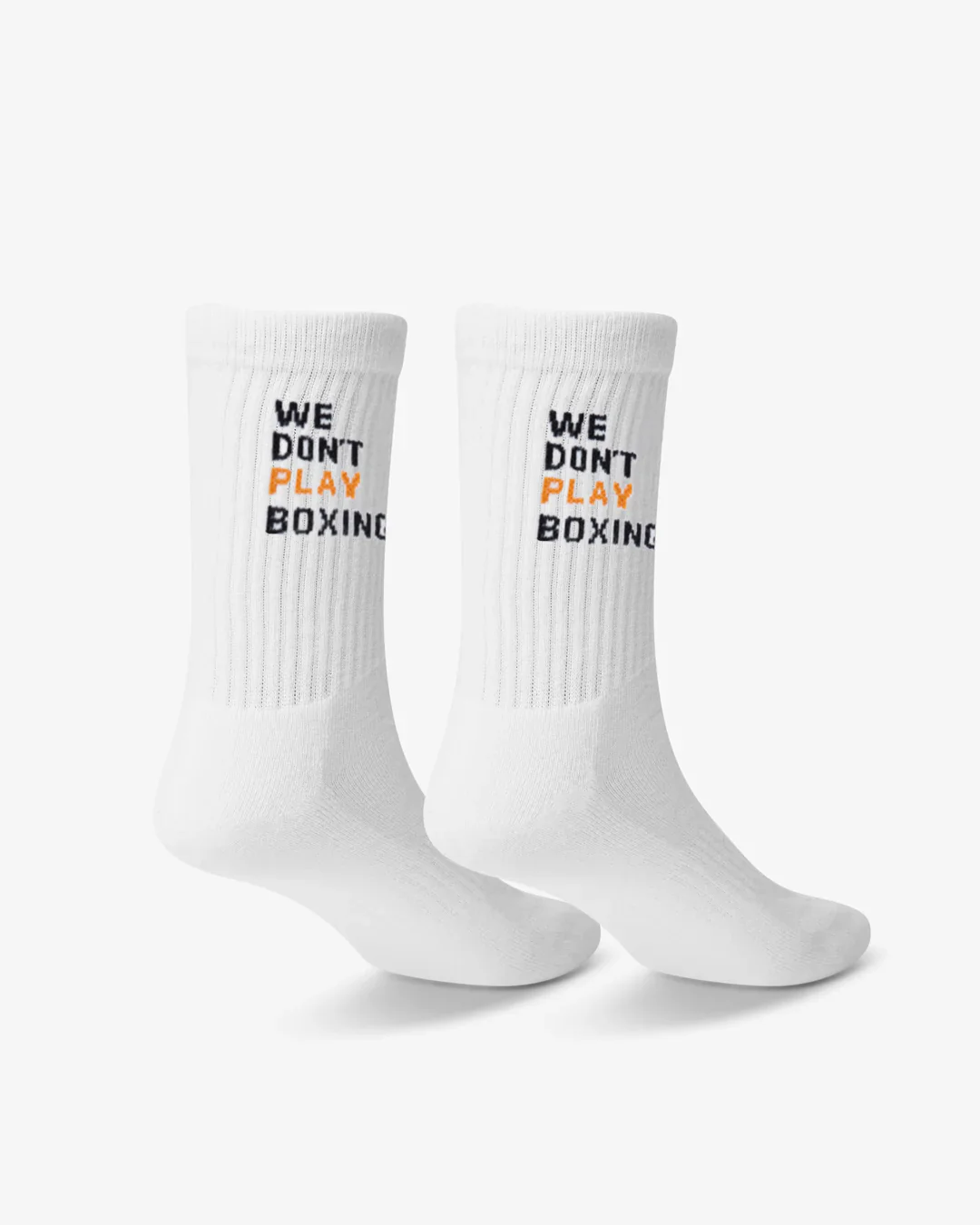 We Don't Play Boxing Crew Socks (3 Pairs) - White - Image 3