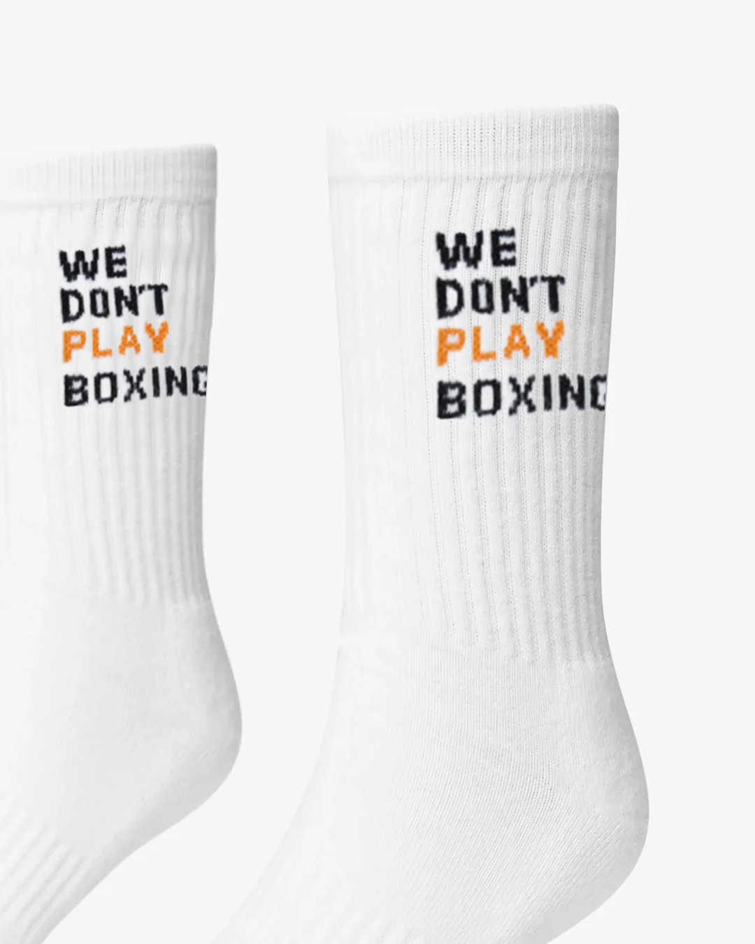 We Don't Play Boxing Crew Socks (3 Pairs) - White - Image 4