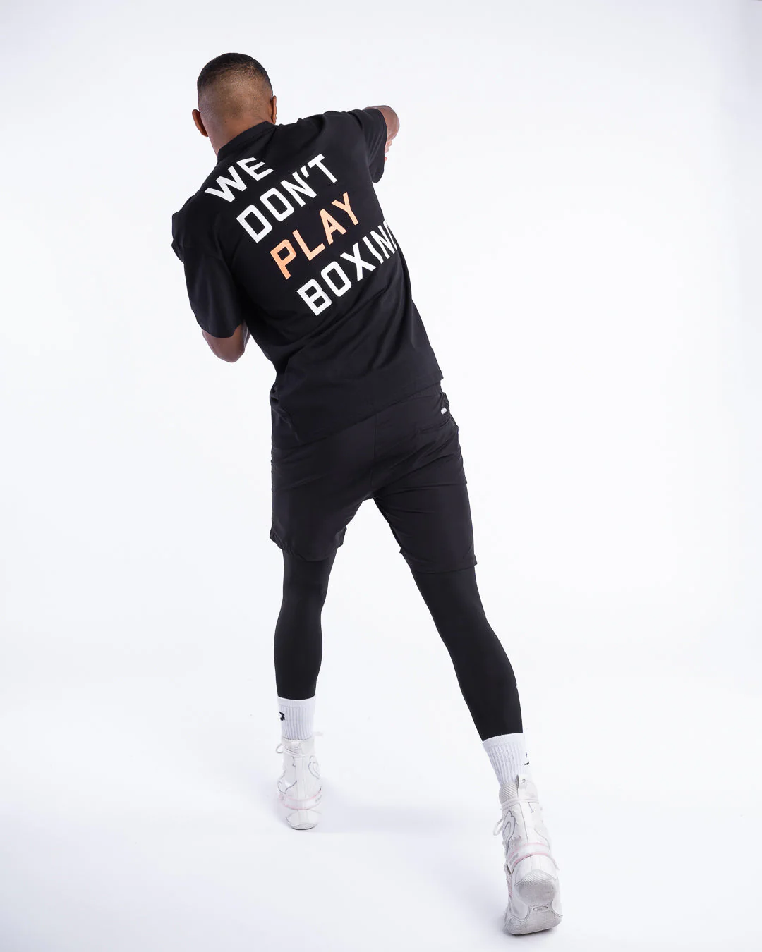 We Don't Play Boxing Oversized T-Shirt - Black - Image 3