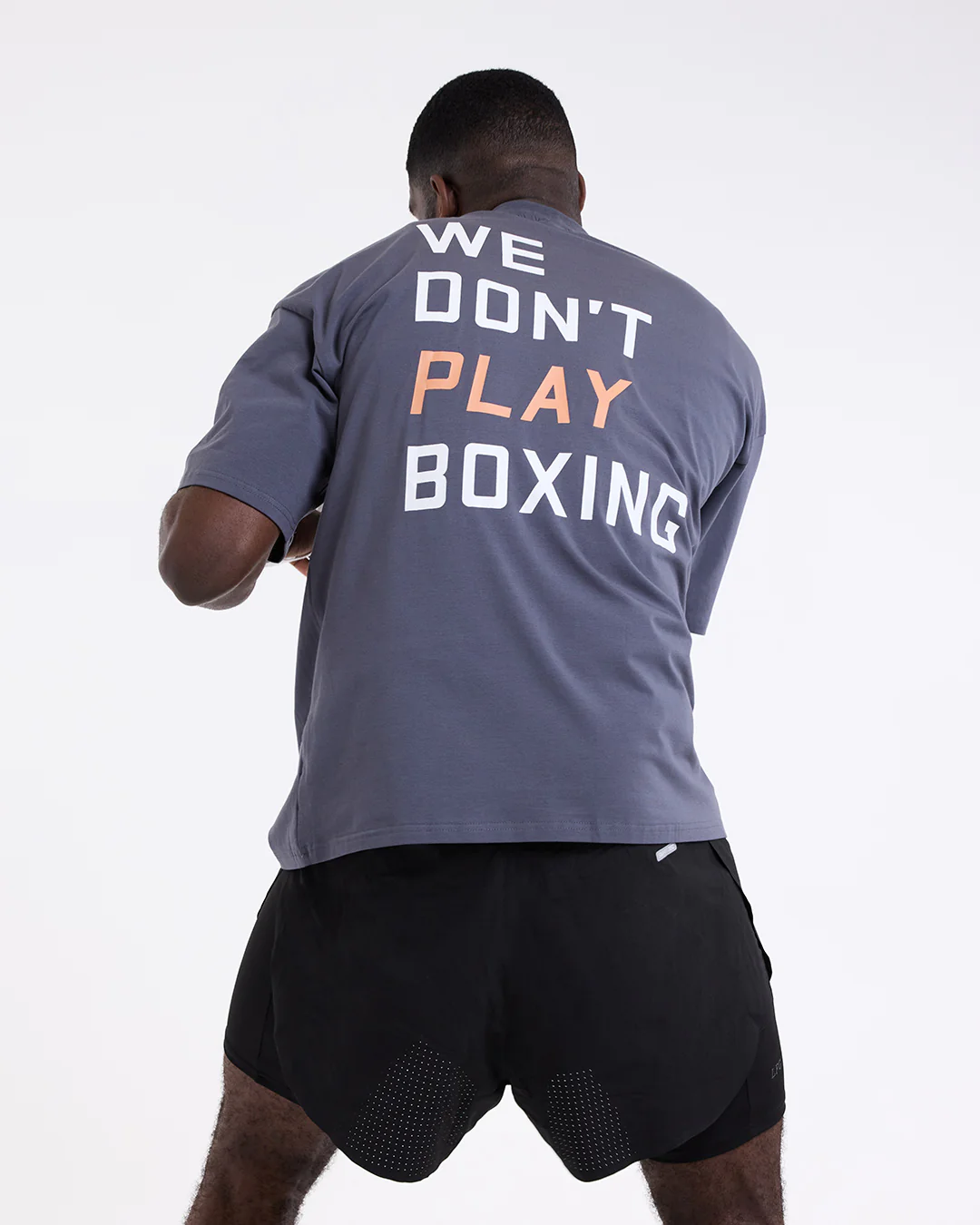 We Don't Play Boxing Oversized T-Shirt - Charcoal - Image 4