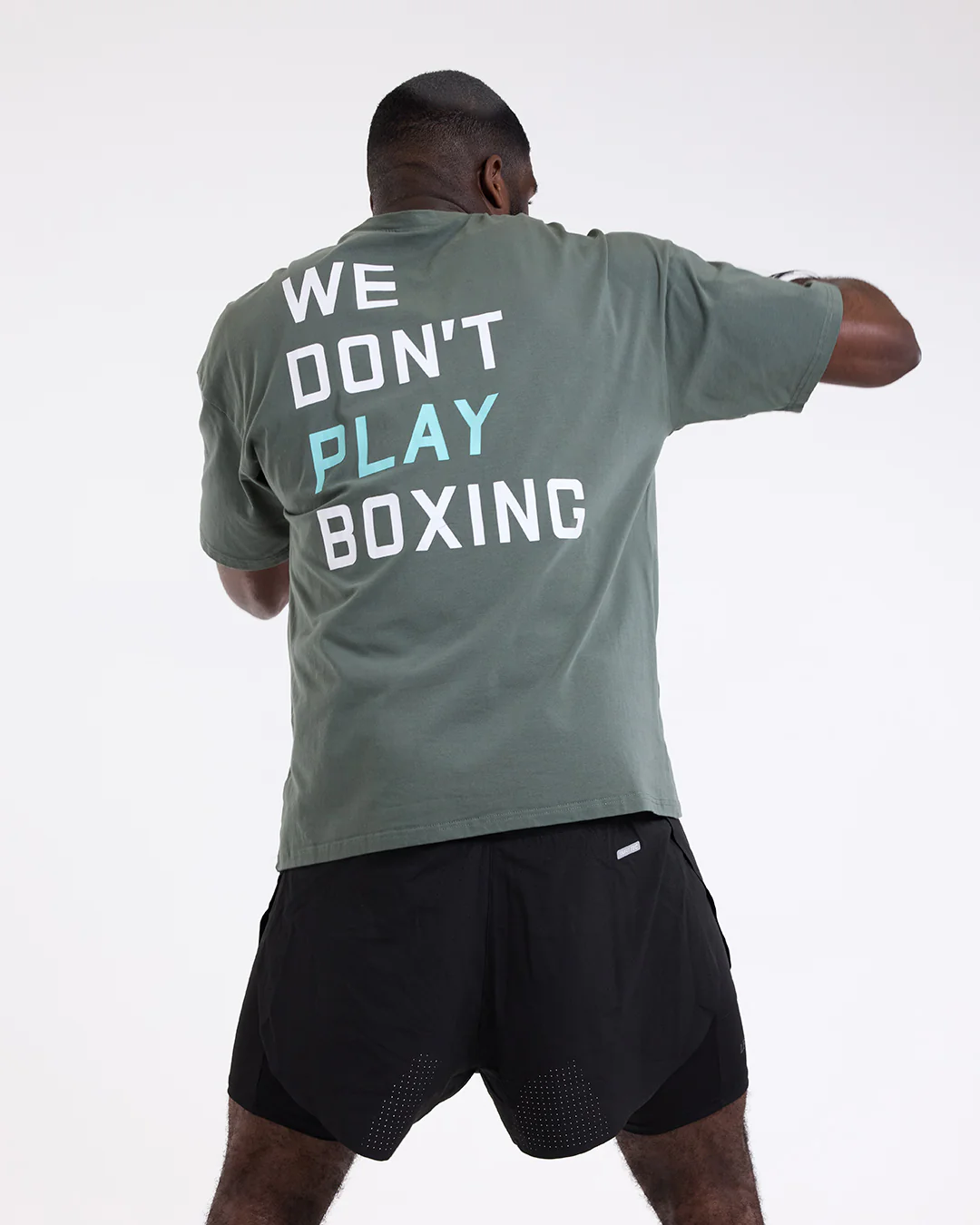 We Don't Play Boxing Oversized T-Shirt - Green - Image 5