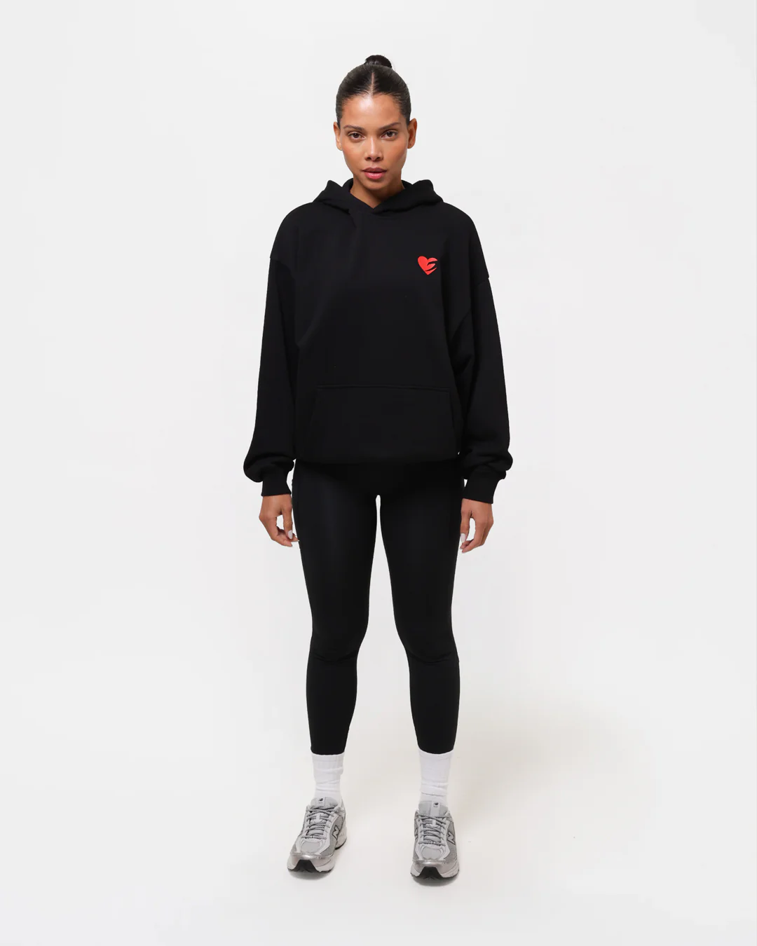 Boxing is Love Oversized Hoodie - Black - Image 2