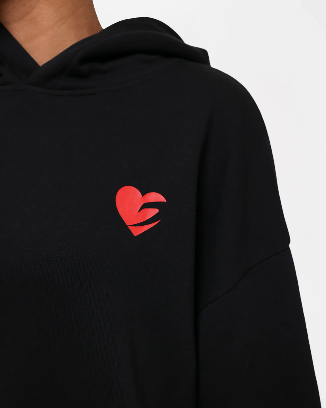 Boxing is Love Oversized Hoodie - Black - Image 8