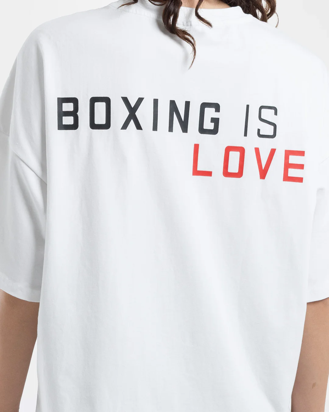Boxing is Love Oversized T-Shirt - White - Image 6
