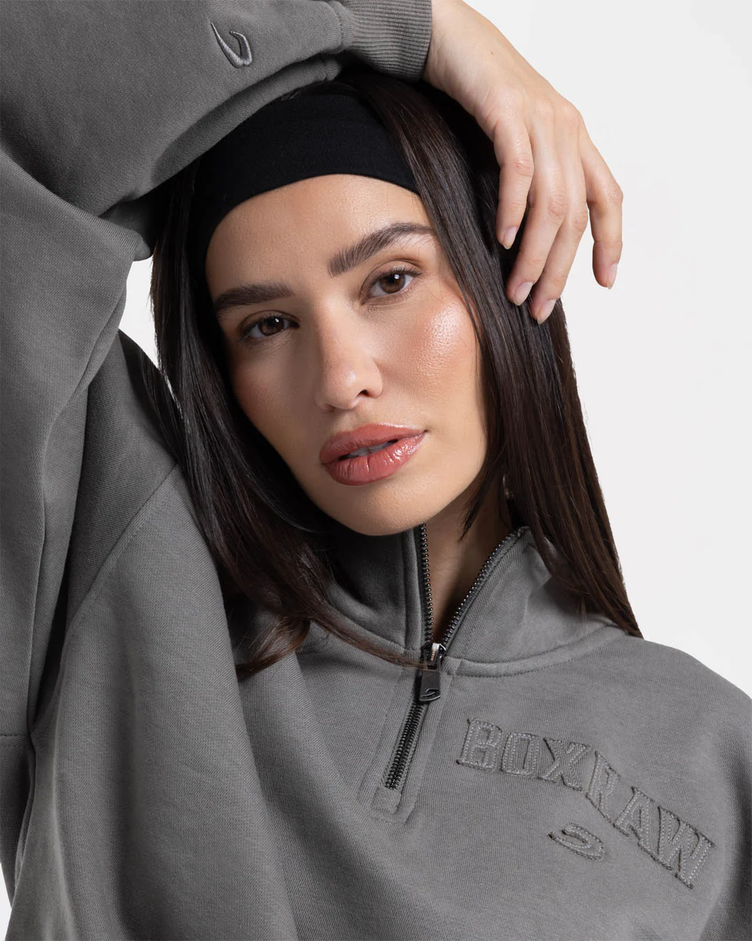 East Street 1/4 Zip - Distressed Grey - Image 7