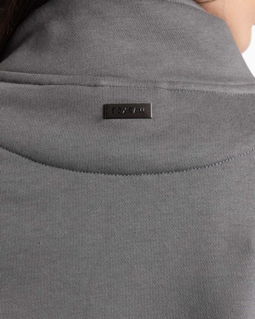 East Street 1/4 Zip - Distressed Grey - Image 9