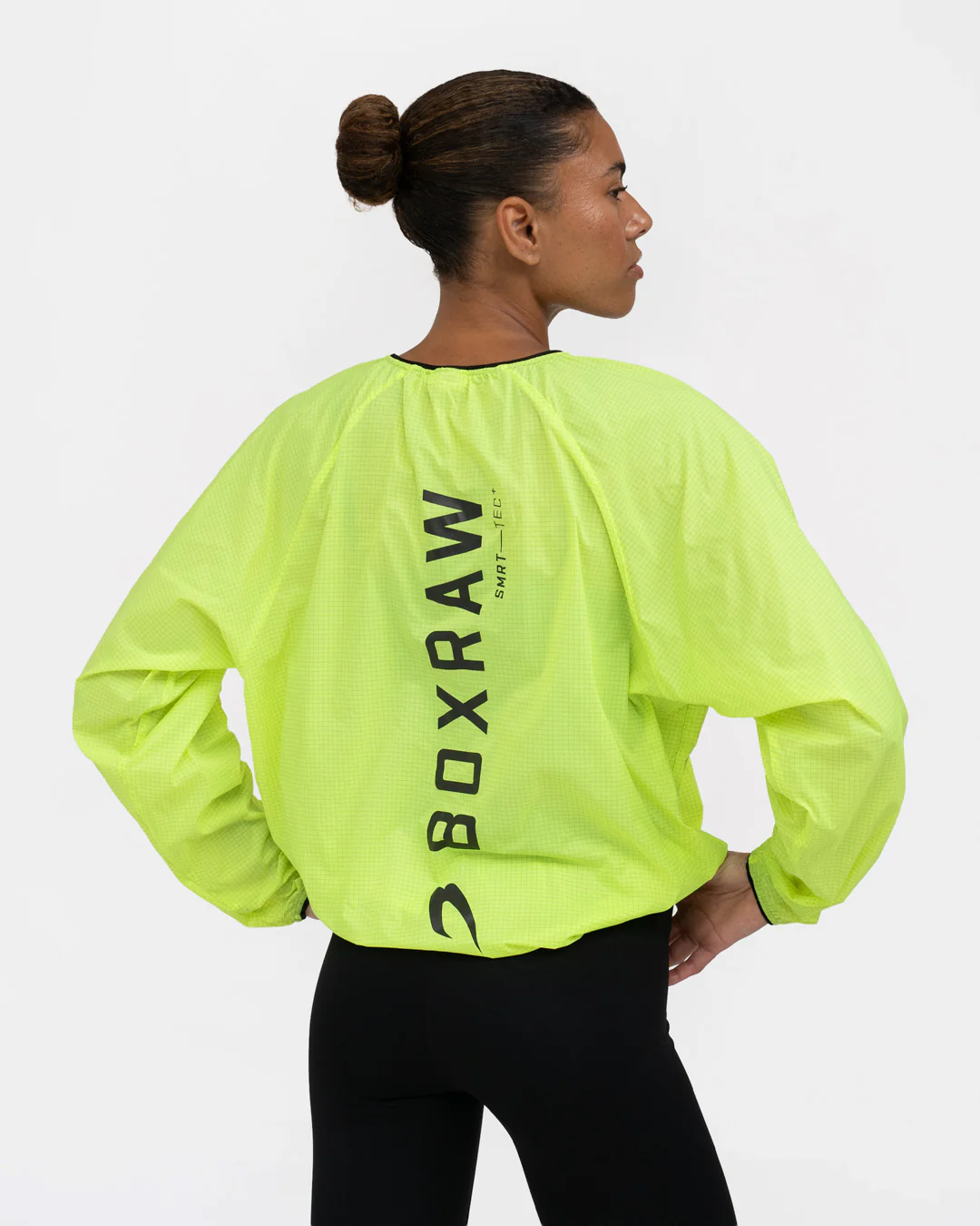Genaro Oversized Windbreaker Crew - Neon Yellow - Image 4