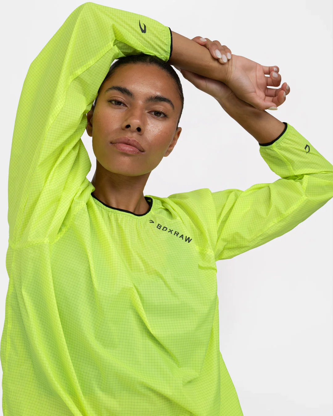 Genaro Oversized Windbreaker Crew - Neon Yellow - Image 6