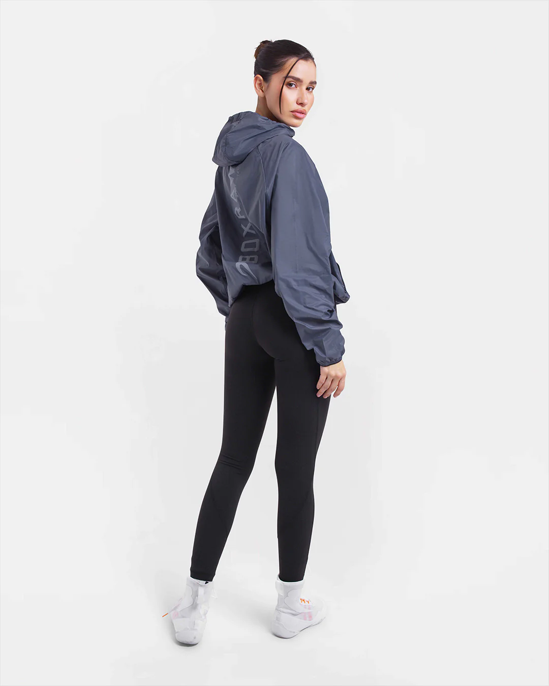 Genaro Zip Up Windbreaker - Charcoal - Image 2