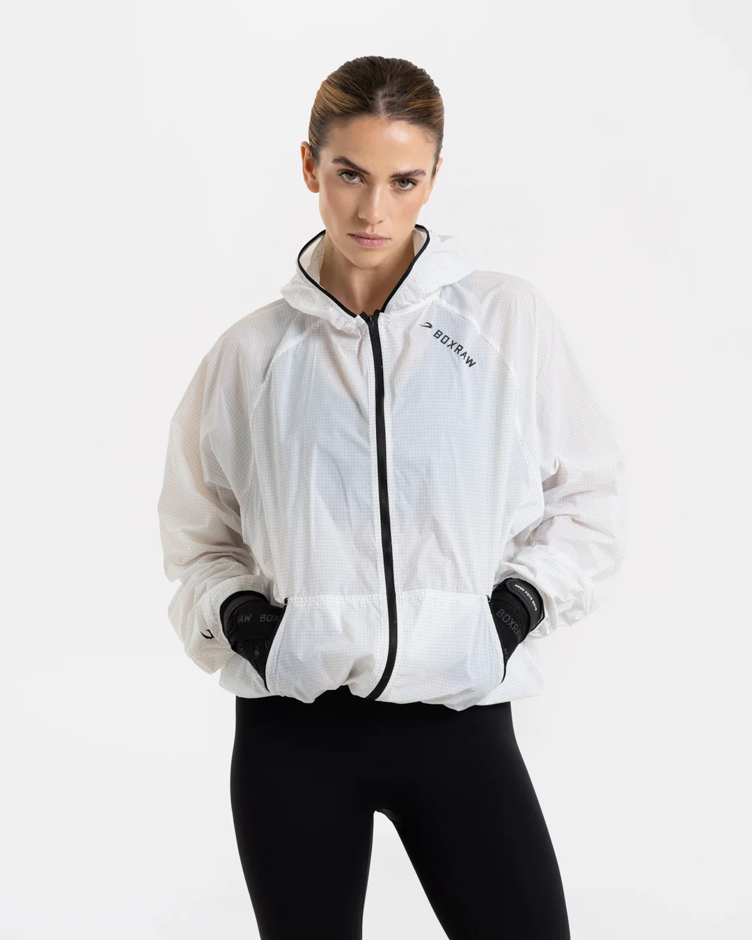 Genaro Zip Up Windbreaker - White - Image 3