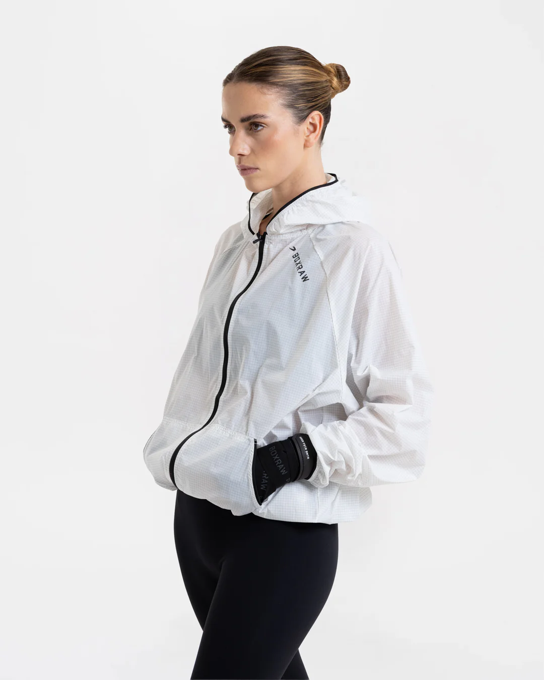 Genaro Zip Up Windbreaker - White - Image 4