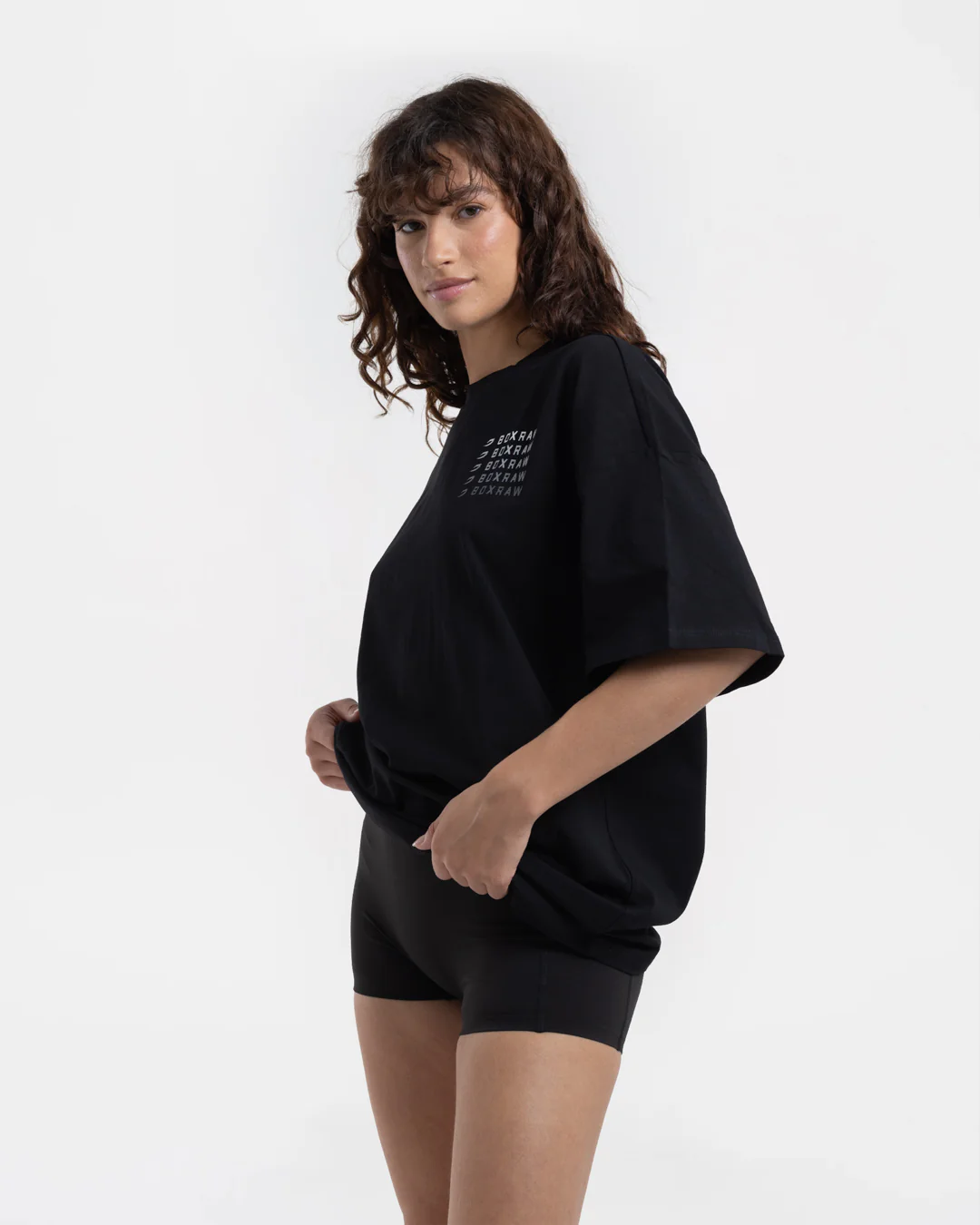 Hold 'Em Scold 'Em Oversized T-Shirt - Black - Image 3