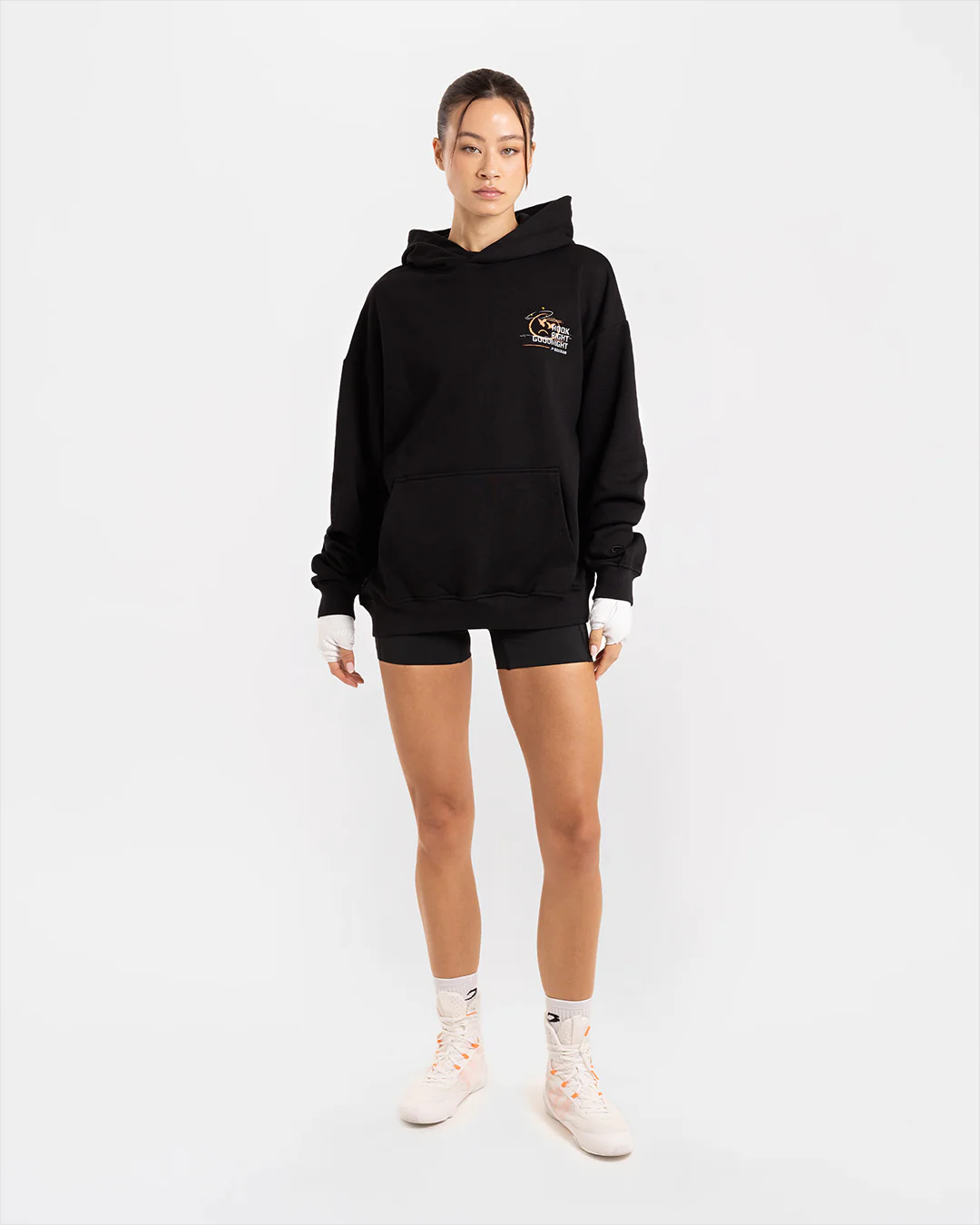 Hook Right Goodnight Oversized Hoodie - Black - Image 2