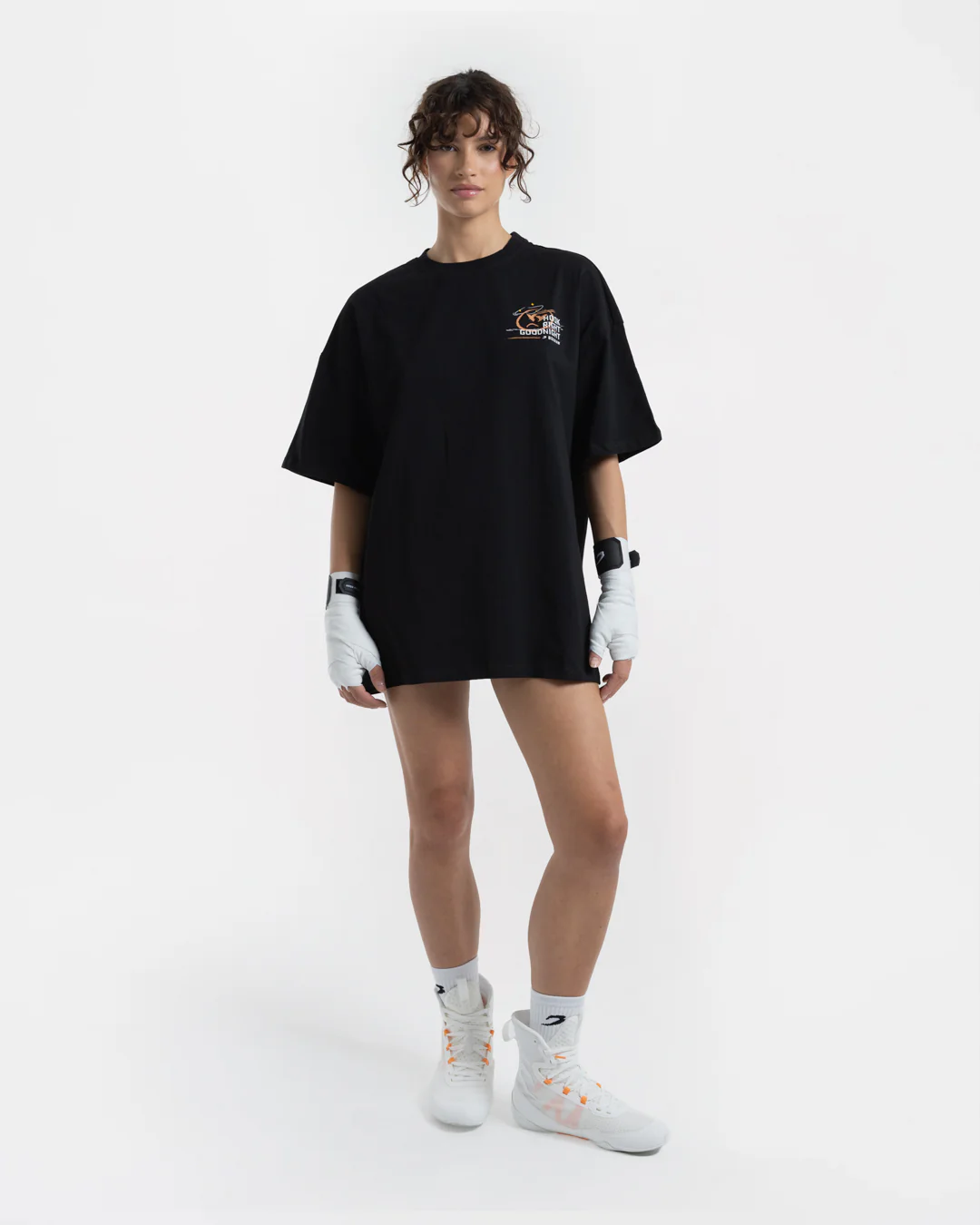Hook Right Goodnight Oversized T-Shirt - Black - Image 2