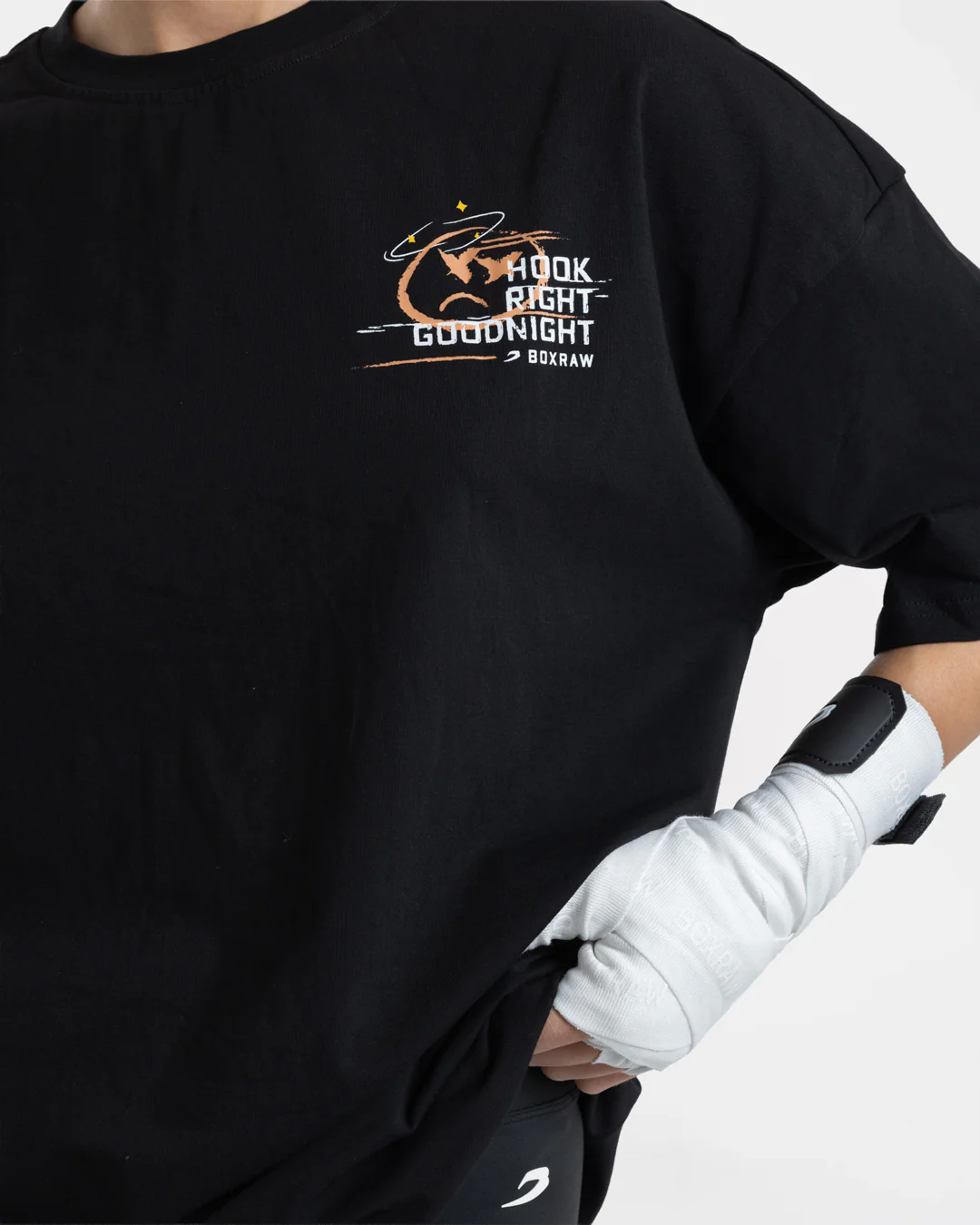 Hook Right Goodnight Oversized T-Shirt - Black - Image 6