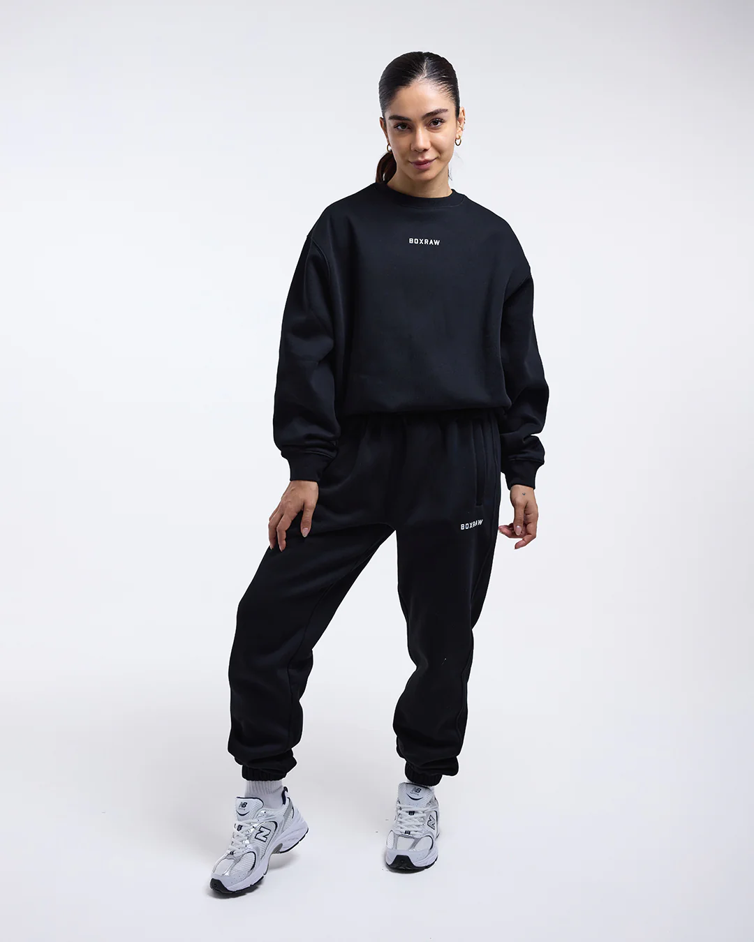 Johnson Oversized Sweatshirt - Black - Image 2