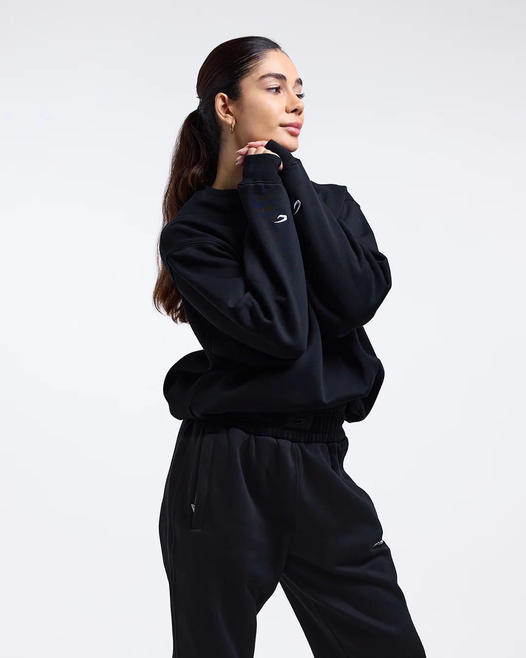 Johnson Oversized Sweatshirt - Black - Image 3