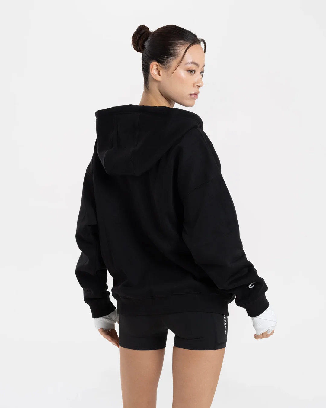 Johnson Zip Up Hoodie - Black - Image 6