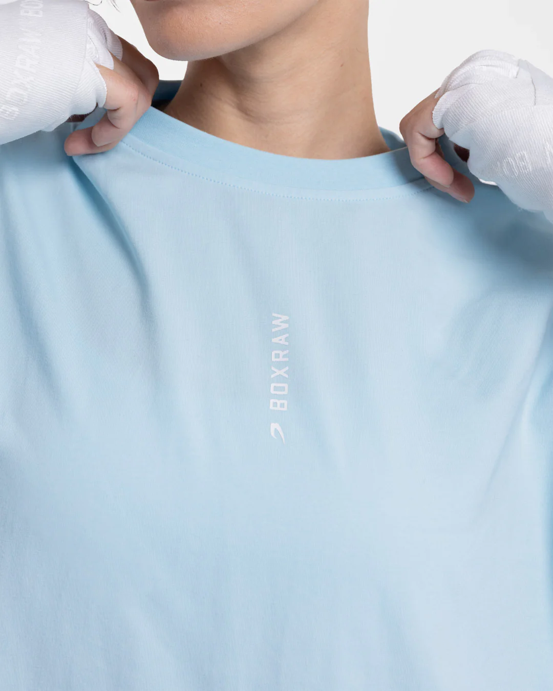 Lineal Oversized T-Shirt - Baby Blue - Image 5