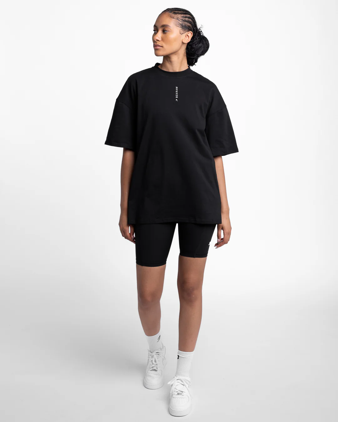 Lineal Oversized T-Shirt - Black - Image 2