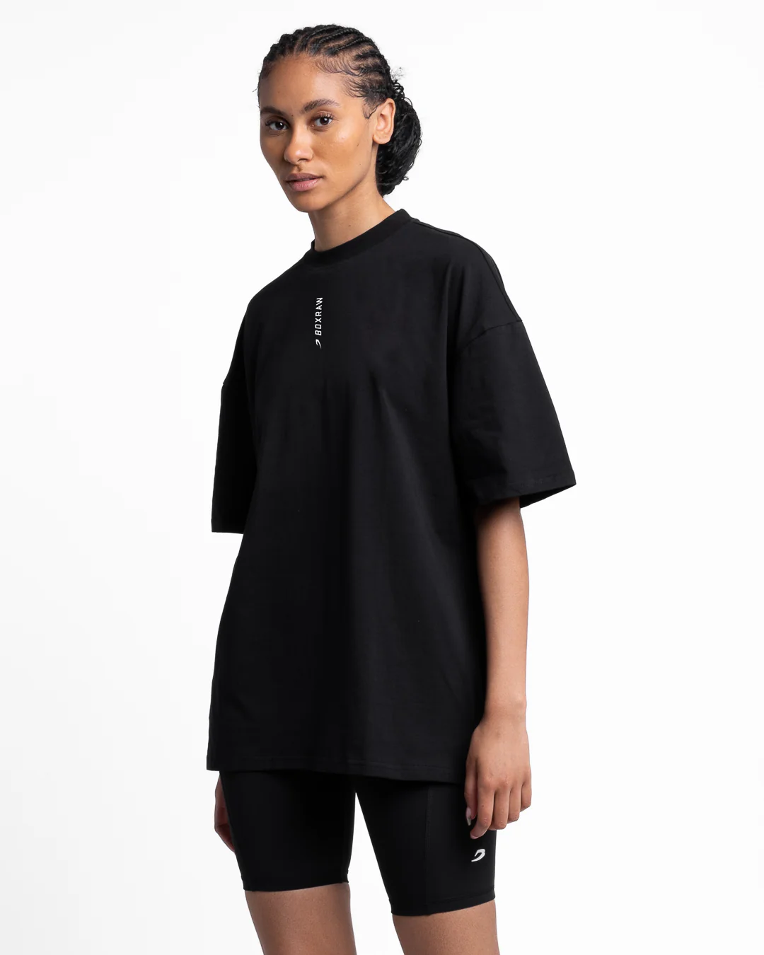 Lineal Oversized T-Shirt - Black - Image 5