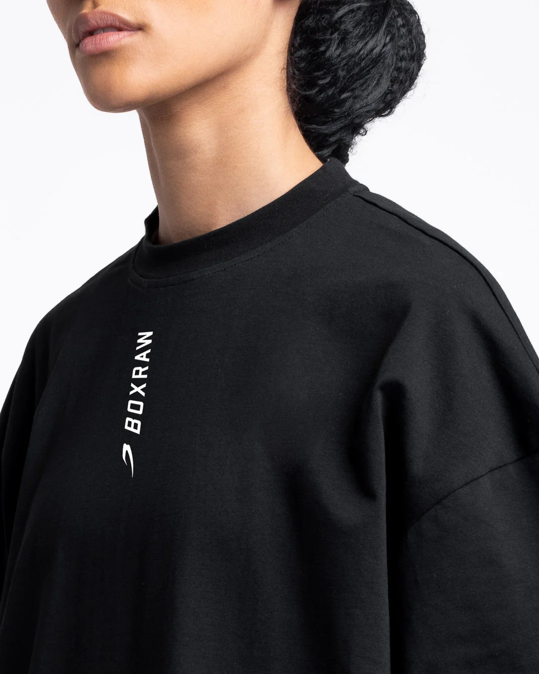 Lineal Oversized T-Shirt - Black - Image 7