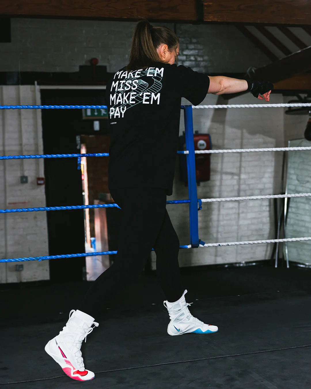 Make 'Em Miss Oversized T-Shirt - Black - Image 3