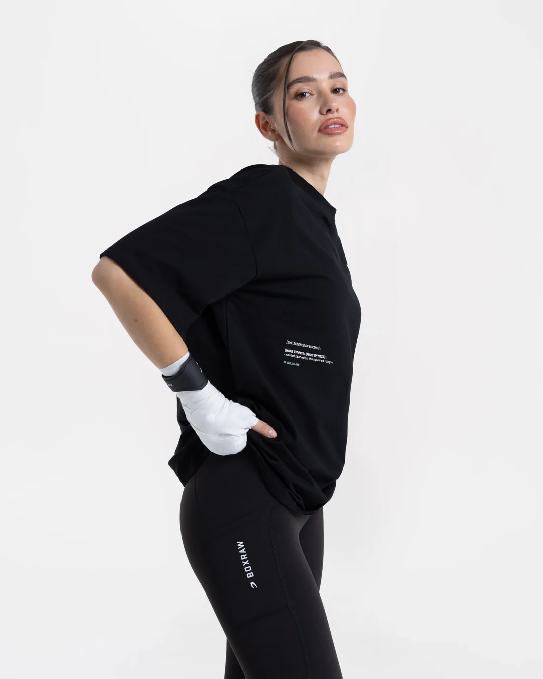 Make 'Em Miss Oversized T-Shirt - Black - Image 5