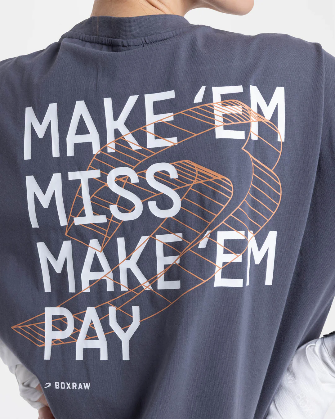 Make 'Em Miss Oversized T-Shirt - Charcoal - Image 8