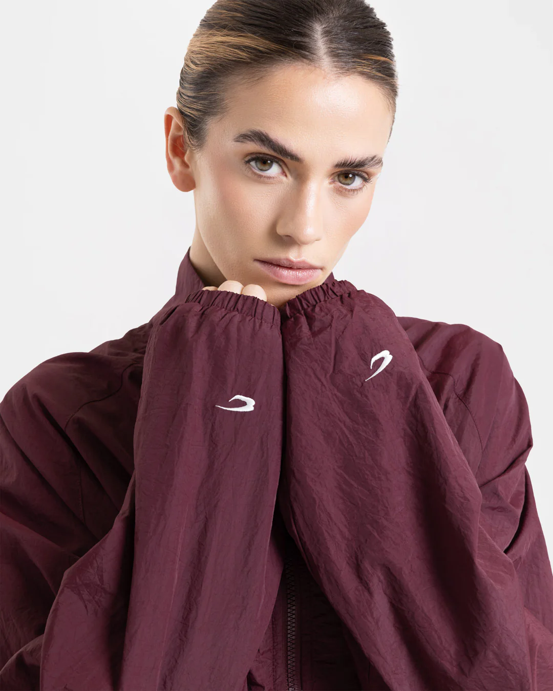 Saxton Track Jacket - Burgundy - Image 6