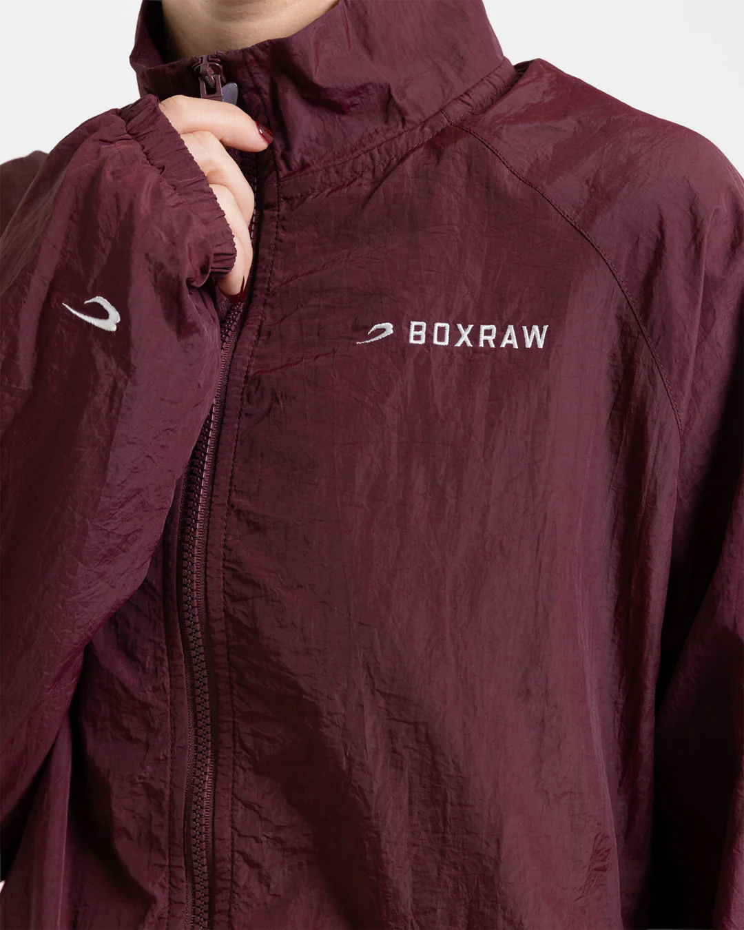 Saxton Track Jacket - Burgundy - Image 7