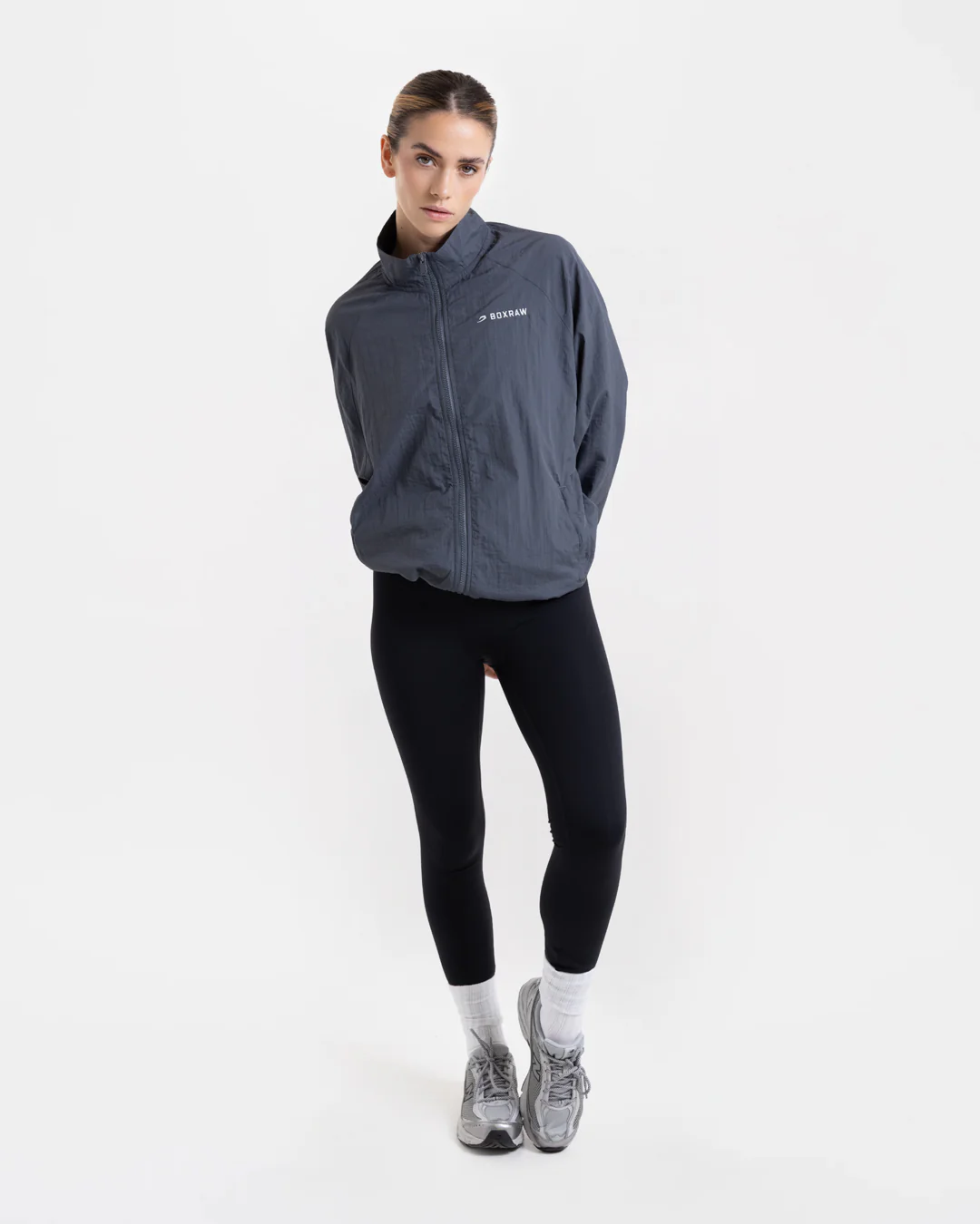 Saxton Track Jacket - Charcoal - Image 2