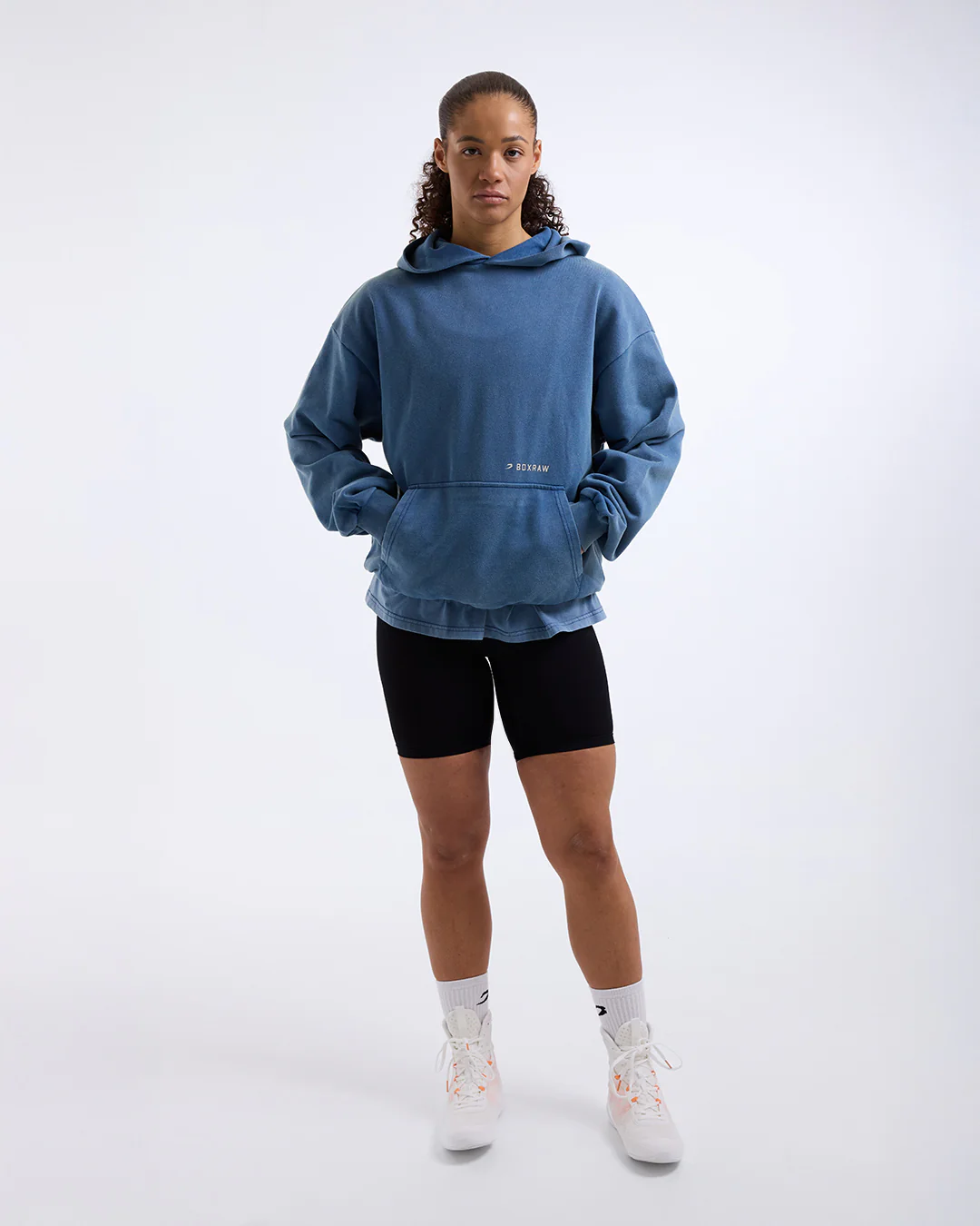 Sparring Club Oversized Hoodie - Washed Baby Blue - Image 2