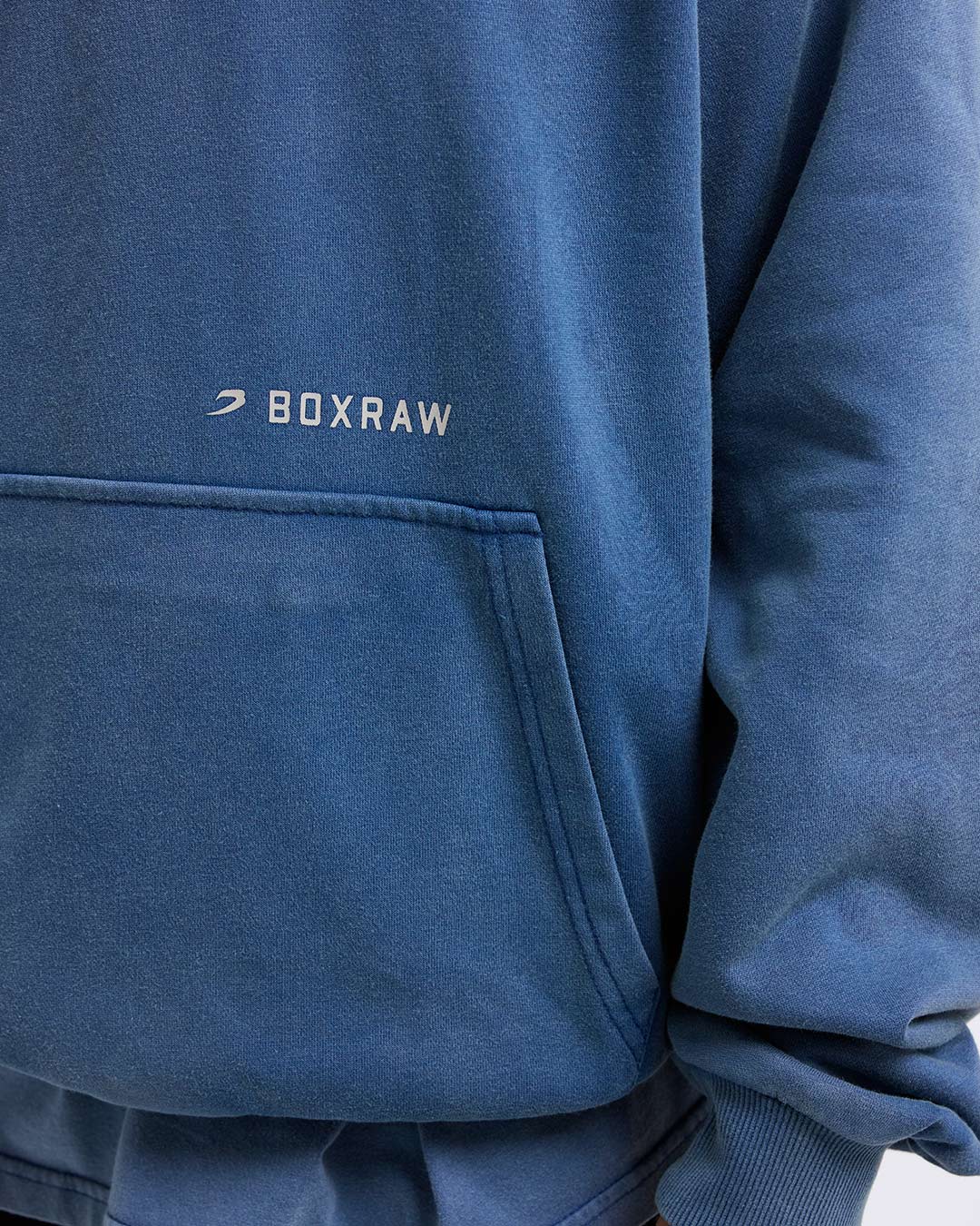 Sparring Club Oversized Hoodie - Washed Baby Blue - Image 9