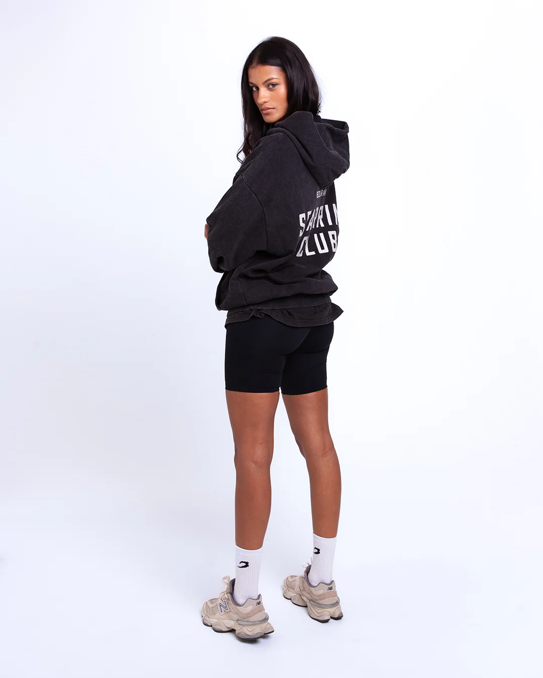 Sparring Club Oversized Hoodie - Washed Black - Image 3