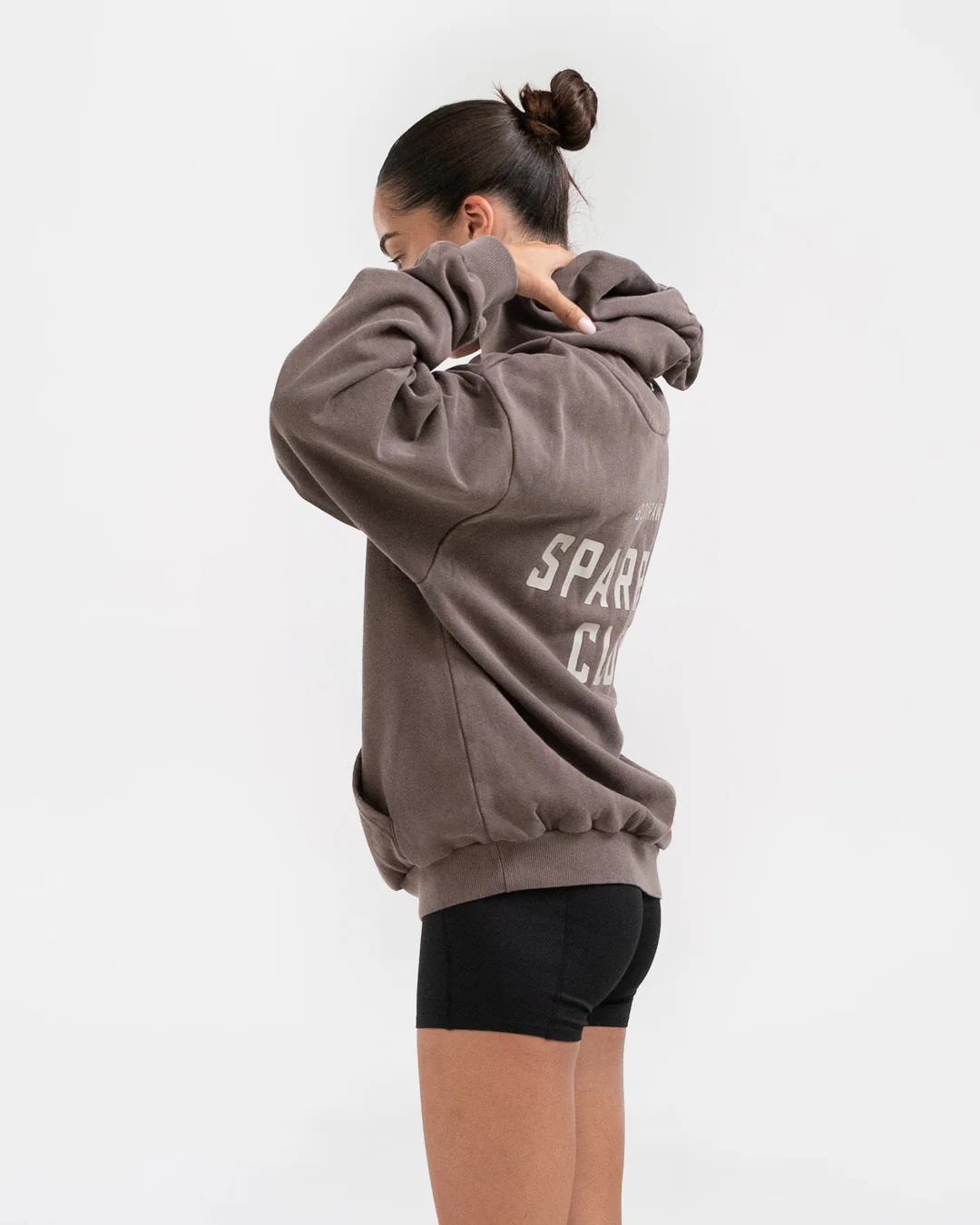 Sparring Club Oversized Hoodie - Washed Brown - Image 5