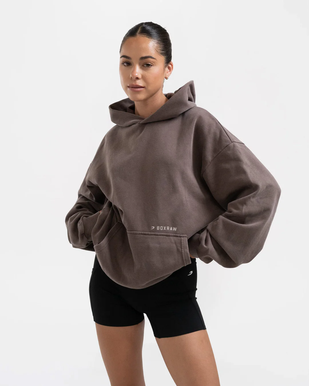 Sparring Club Oversized Hoodie - Washed Brown - Image 7